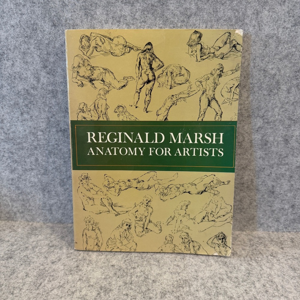 Anatomy for Artists by Reginald Marsh, Instructional Art Book, Paperback, Fair